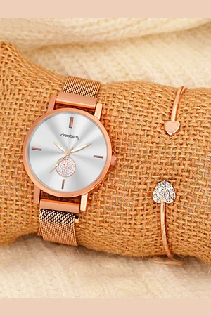 DressBerry Women Watch & Bangle Gift Set