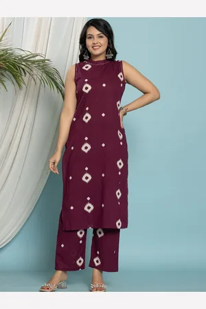 AUTUMN LANE Women Ethnic Motifs Printed Regular Pure Cotton Kurta with Trousers