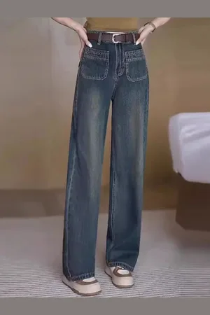DressBerry Women Straight Fit High-Rise Light Fade Jeans