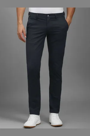 Louis Philippe Men Slim Fit Mid-Rise Cotton Trouser