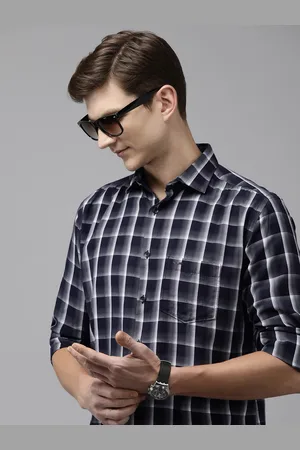 Park Avenue Slim Fit Checked Pure Cotton Casual Shirt