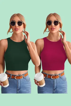Mast & Harbour Cotton Crop Top