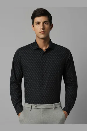 Louis Philippe Men Super Slim Fit Conversational Printed Cotton Casual Shirt
