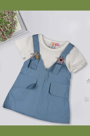 Kids On Board Infant Girls Pinafore Dress