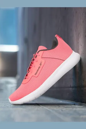 Reebok Women Pink Woven Design Stride Walker Walking Shoes