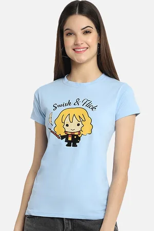Corsica Women Regular Fit Graphic Printed Round Neck Cotton T-shirt