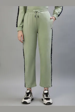 ICONIC Women Mid Rise Cotton Track Pants