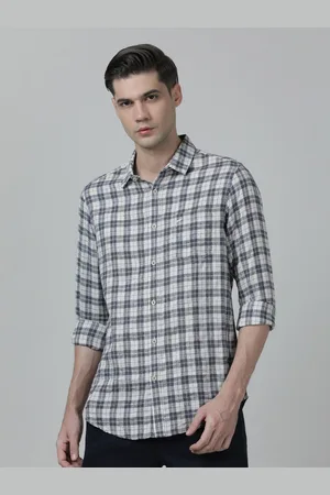 Crocodile Men Comfort Checked Casual Cotton Shirt