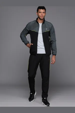 HRX Geometric Printed Running Tracksuit