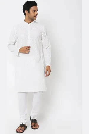 Ethnicity Floral Embroidered Kurta with Churidar