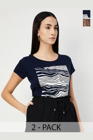 Max Collection Women Pack of 2 - Graphic Printed T-shirt