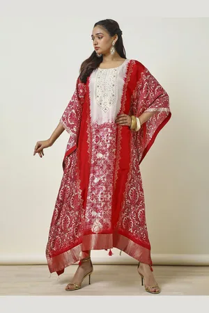 Soch Printed Kaftan Maxi Ethnic Dresses