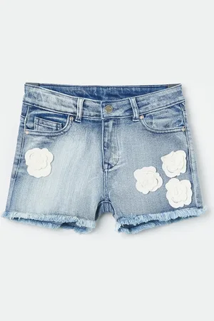 Lifestyle Girls Washed Denim Shorts