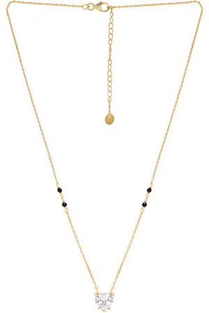 FableStreet Silver Gold-Plated Necklace