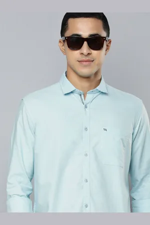Lawman Men Blue Slim Fit Pure Cotton Casual Shirt