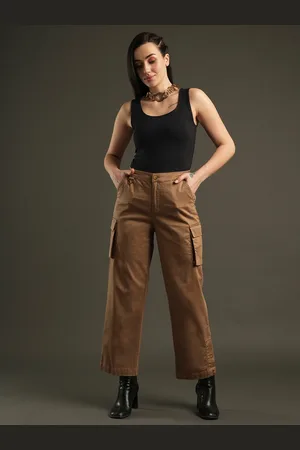 Globus Women Relaxed Mid-Rise Cargos Trousers