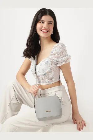 Fastrack Women Grey Textured Sling Bag