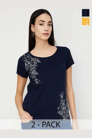 Max Collection Women Pack of 2 - Graphic Printed T-shirt