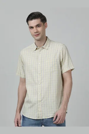 Crocodile Men Comfort Checked Casual Cotton Shirt