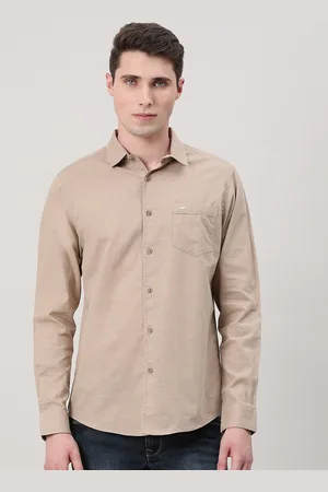 Crocodile Spread Collar Comfort Cotton Casual Shirt