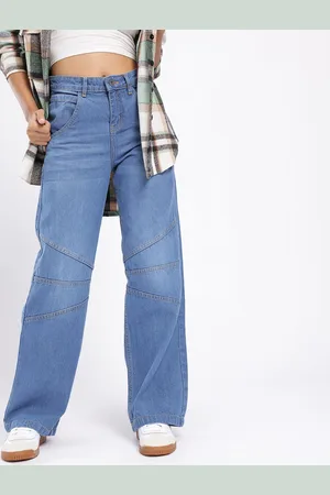 DressBerry Women Street Cool Bootcut Fit Light Fade Jeans