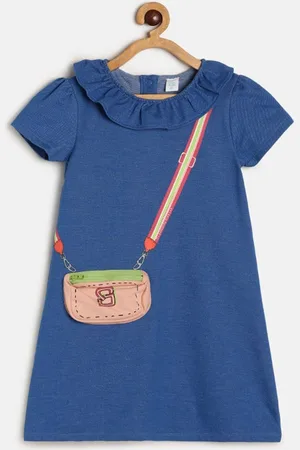 MINI KLUB Girls Printed A-Line Dress