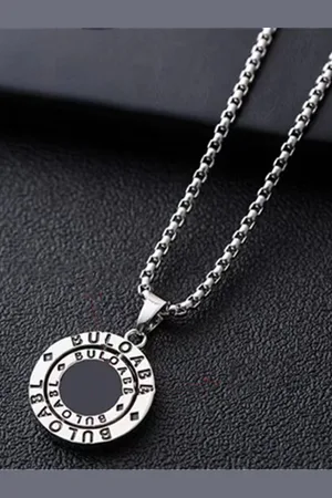 Krelin Silver-Plated & Round Shaped Pendant With Chain