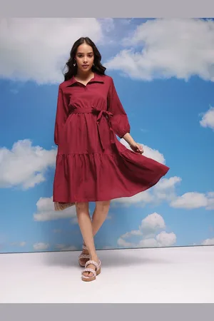 Corsica Shirt Collar A-Line Dress