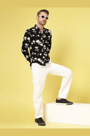 Rigo Men Premium Floral Opaque Printed Casual Shirt