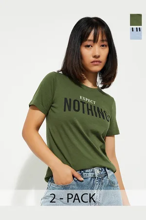 Max Collection Urb_N Women Typographic Printed T-Shirt - Pack of 2