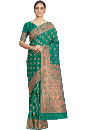 MONJOLIKA FASHION Woven Design Zari Banarasi Saree