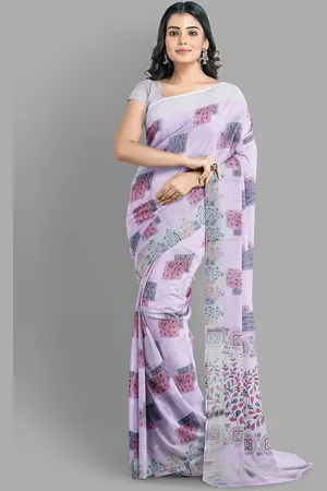 The Chennai Silks Ethnic Motifs Linen Blend Bhagalpuri Saree