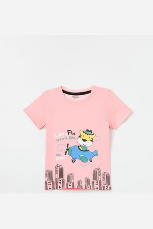 Lifestyle Infants Graphic Printed Round Neck Cotton T-shirt