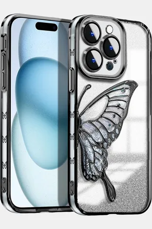 Karwan Butterfly Printed iPhone 15 Pro Back Case