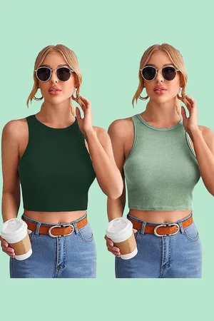 Mast & Harbour Cotton Crop Top