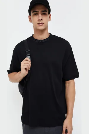 Lifestyle Drop-Shoulder Sleeves Oversized Cotton T-shirt