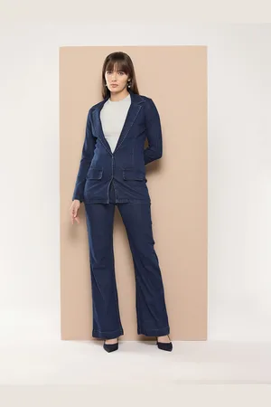 Chemistry Denim Blazer with Flared Jeans