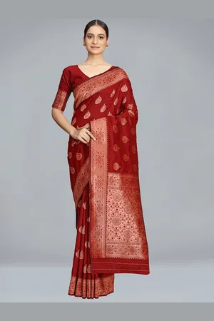 MONJOLIKA FASHION Ethinic Motifs Zari Banarasi Saree