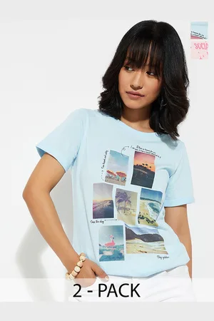 Max Collection Urb_N Women Graphic Printed T-Shirt - Pack of 2