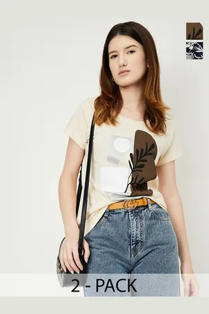 Max Collection Women Graphic Printed T-Shirt - Pack of 2