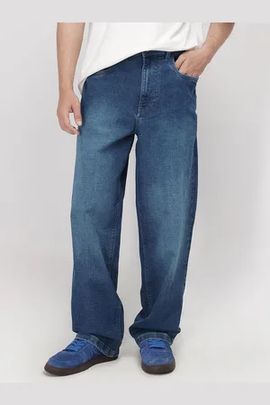 RARE RABBIT JACE Men Comfort Light Fade Mid-Rise Stretchable Baggy Jeans