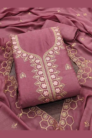 KIMISHA Embroidered Unstitched Dress Material