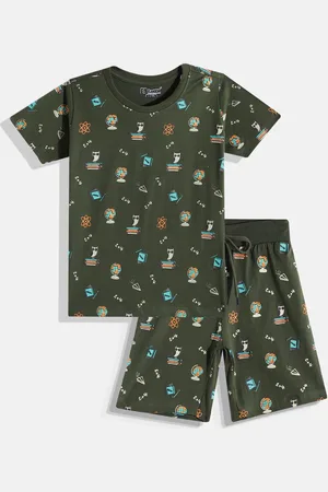 Eteenz Boys Premium Cotton Conversational Print T-shirt with Shorts