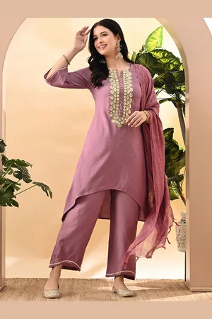 Myshka Women Regular Kurta with Trousers & With Dupatta