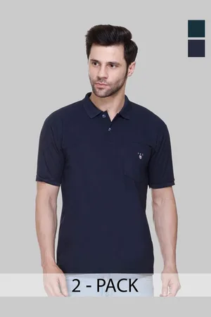Flossberry Men 2 Polo Collar Pockets T-shirt