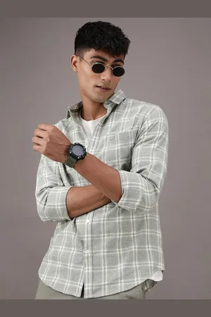 Crocodile Comfort Tartan Checks Checked Cotton Casual Shirt