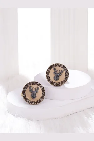 COSA NOSTRAA Men Textured Formal Cufflinks