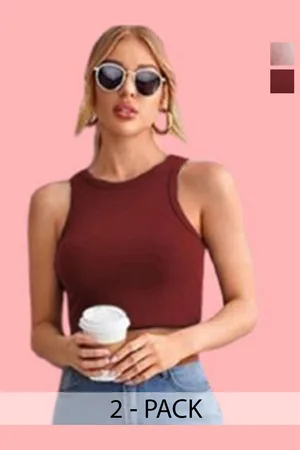 Mast & Harbour Cotton Crop Top