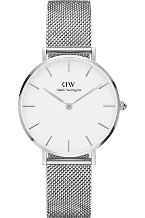 Daniel Wellington Women Petite Sterling 32mm White Dial Round Analogue Watch- DW00100164