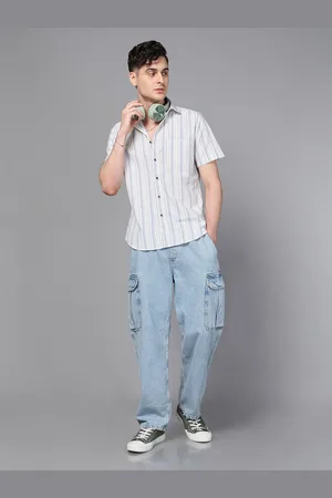 DON VINO Men Spread Collar Striped Cotton Slim Fit Casual Shirt